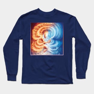 Fire and Ice (cropped, square format) Long Sleeve T-Shirt